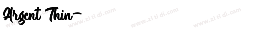 Argent Thin字体转换 Argent Thin字体转换